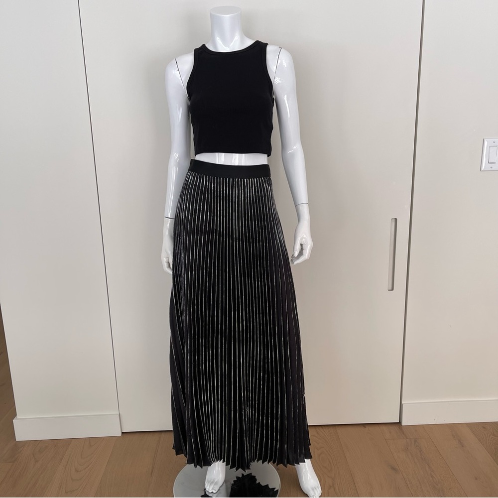 BAILEY 44 WOOLLY AMSONIA MAXI SKIRT in Black/White